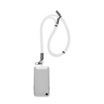 Tour de cou impression intégrale pour téléphone avec chargeur Type C couleur blanc