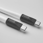 Tour de cou impression intégrale pour téléphone avec chargeur Type C couleur blanc cinquième vue