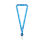 Tour de cou impression intégrale avec porte-badge rétractable couleur bleu marine