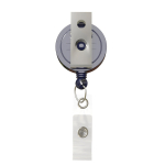 Porte-badge rétractable rond impression intégrale ⌀2.8 couleur bleu ultramarine troisième vue