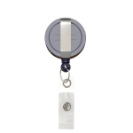 Porte-badge rétractable rond impression intégrale ⌀2.8 couleur bleu ultramarine troisième vue