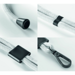 Tour de cou bicolore ajustable en RPET pour téléphone couleur rouge foncé cinquième vue