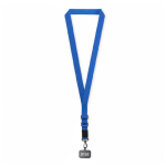 Porte-téléphone impression intégrale en sangle bandoulière ajustable couleur bleu vue avec zone d'impression