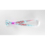 Bracelet impression intégrale en RPET avec différentes fermetures