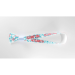 Bracelet impression intégrale en RPET avec différentes fermetures