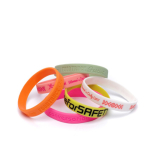 Bracelet en silicone impression intégrale pour événements 100 % couleur blanc huitième vue