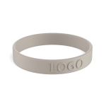 Bracelet en silicone impression intégrale pour événements 100 % couleur gris taupe
