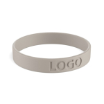 Bracelet en silicone impression intégrale pour événements 100 % couleur gris taupe