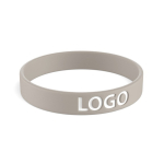 Bracelet en silicone impression intégrale pour événements 100 % couleur gris taupe