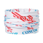 Cache-cou impression intégrale à séchage rapide et respirant couleur blanc