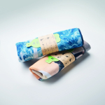 Cache-cou multifonction impression intégrale en polyester recyclé couleur blanc huitième vue