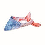 Bandana multifonction impression intégrale en polycoton couleur blanc