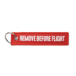 Étiquette brodée personnalisable en polyester avec anneau couleur rouge