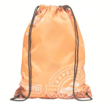 Sac à dos avec cordons classique impression intégrale en polyester couleur blanc
