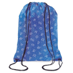 Sac à dos impression intégrale avec cordons noirs en grand format couleur blanc