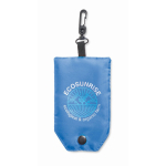 Sac pliable impression intégrale pour les courses avec mousqueton couleur blanc cinquième vue
