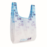 Sac pliable impression intégrale en RPET avec poche intérieure couleur blanc