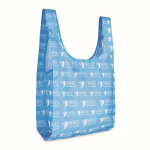 Sac pliable impression intégrale en RPET avec poche intérieure couleur blanc