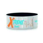 Bracelet réfléchissant impression intégrale avec surface quadrillée couleur argenté