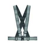 Ceinture de travail réfléchissante impression intégrale visibilité couleur noir vue avec zone d'impression