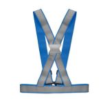 Ceinture de travail réfléchissante impression intégrale visibilité couleur bleu troisième vue
