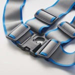 Ceinture de travail réfléchissante impression intégrale visibilité couleur bleu cinquième vue