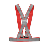 Ceinture de travail réfléchissante impression intégrale visibilité couleur rouge troisième vue