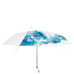Mini parapluie de poche pliable et léger impression intégrale Ø90 couleur blanc vue avec zone d'impression