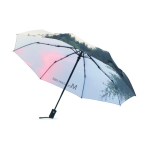 Parapluie pliable automatique impression intégrale avec housse Ø95 couleur blanc cinquième vue