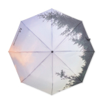 Parapluie pliable automatique impression intégrale avec housse Ø95 couleur blanc