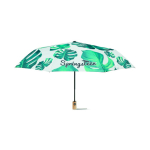 Parapluie pliable impression intégrale 100 % avec housse Ø95 couleur blanc