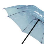 Parapluie pliable impression intégrale 100 % avec housse Ø95 couleur blanc cinquième vue