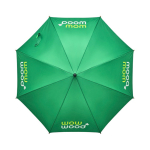 Parapluie automatique impression intégrale avec poignée en bois Ø102 couleur blanc
