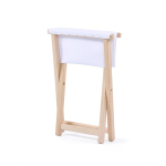 Tabouret de jardin pliant en bois impression intégrale fabriqué en UE couleur blanc cinquième vue