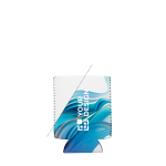 Housse isotherme impression intégrale pour canettes de 33 ml couleur blanc vue avec zone d'impression