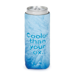 Housse impression intégrale refroidissante pour canettes 33 ml couleur blanc