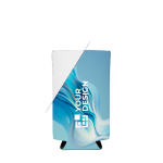 Housse isotherme impression intégrale pour canettes de 450 ml couleur blanc vue avec zone d'impression