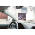 Désodorisant pour voiture impression intégrale de forme personnalisée couleur blanc
