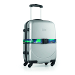 Sangle impression intégrale en polyester pour bagages couleur blanc
