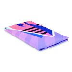 Serviette de sport impression intégrale en microfibre 200 g/m² couleur blanc