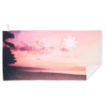 Serviette en polyester impression intégrale avec bande élastique couleur blanc septième vue