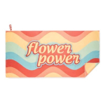 Serviette en polyester impression intégrale avec bande élastique couleur blanc septième vue