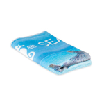 Serviette de plage impression intégrale en microfibre 240 g/m² couleur blanc