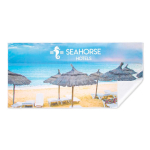 Serviette de plage impression intégrale en microfibre 240 g/m² couleur blanc septième vue