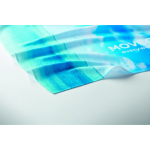 Serviette de sport impression intégrale en 100 % polyester 170 g/m² couleur blanc