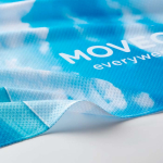 Serviette de sport impression intégrale en 100 % polyester 170 g/m² couleur blanc cinquième vue