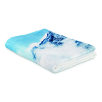 Couverture fine impression intégrale avec doublure polaire 270 g/m² couleur blanc