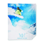 Couverture fine impression intégrale avec doublure polaire 270 g/m² couleur blanc septième vue