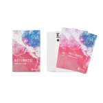 Jeu de 54 cartes impression intégrale avec finition mate couleur blanc cinquième vue