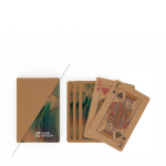 Jeu de 54 cartes impression intégrale fabriqué en papier kraft couleur blanc vue avec zone d'impression